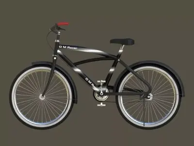 Stylish Bicycle Low-poly 3D model
