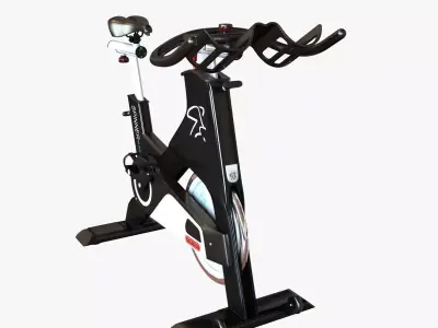 Gym stationary bicycle 3D model