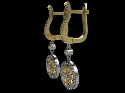 EARRINGS J 999 3D print model