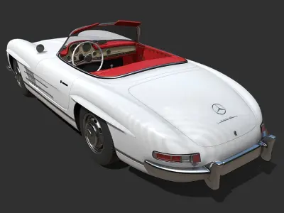 mercedes  benz 300 SL classic 1957 3D model