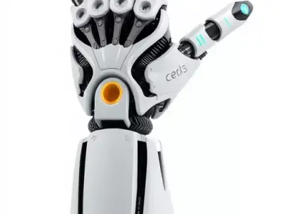 Futuristic Robotic Hand Model Pack Low-poly 3D model