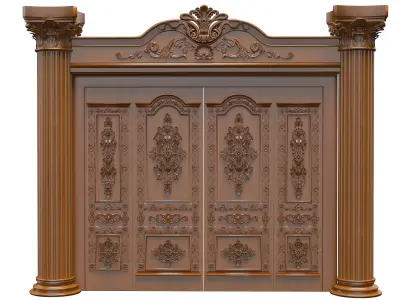 Classic Door Royal 6 3D model