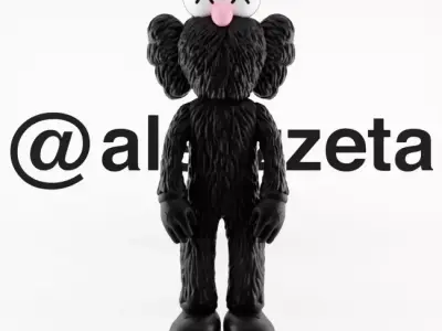Kaws BFF x Uzi BFF x Bloody Hands Companion Textured Low-poly 3D model