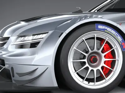 Generic Race Car DTM 2022 LowPoly 3D model