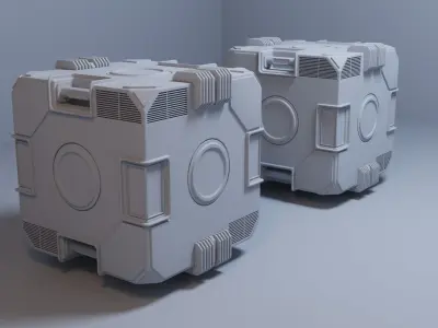 sci fi box Free 3D model get