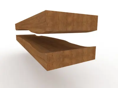 Drop through Longboard mold- ready to be milled 3D model