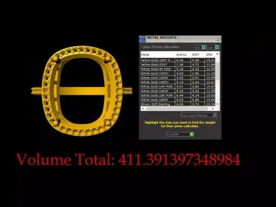 Unique Women Ring - 0039 3D print model