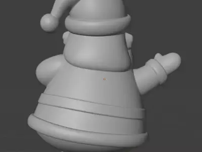 Weeble Santa 3D print model