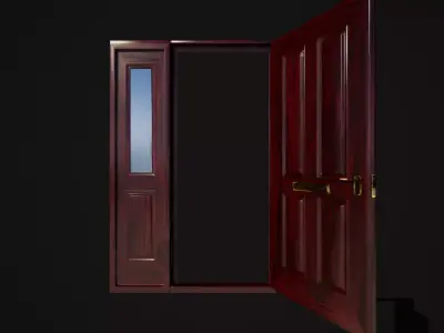 Hinged door 06 3D model