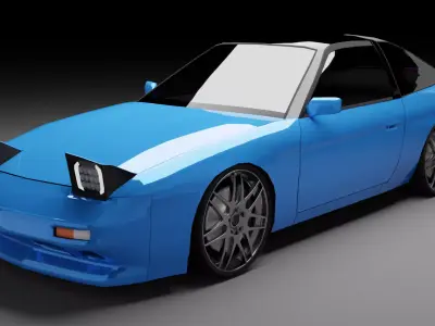 Nissan 180sx 3D model