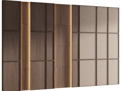 Decorative V75 Wall Panels 3D model