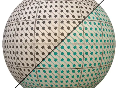 tile patterned 145-seamless-4k-pbr  3D model