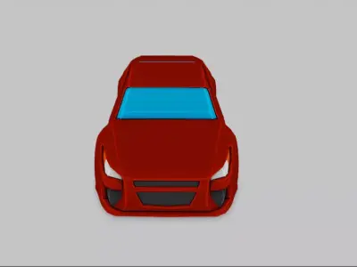 Low Poly Car 3D model