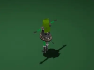 Anime Goblin Queen Low-poly 3D model