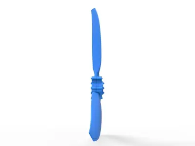 3 Blade Propeller of Drag racing Airboat Scale 1 to 25 3D print model