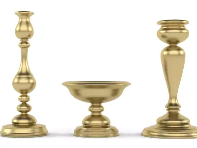 Vase Candlestick 3D model purchase