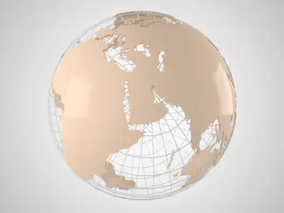 Globe News Skalton Vanilla Color 3D model