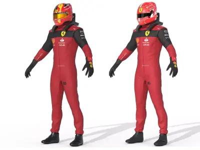 F1 Ferrari Suit 2023 3D model