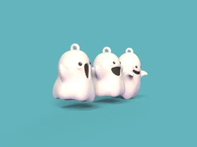 Happy Ghosts 3D print model