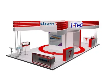  Booth Exhibition Stand a317a  3D model