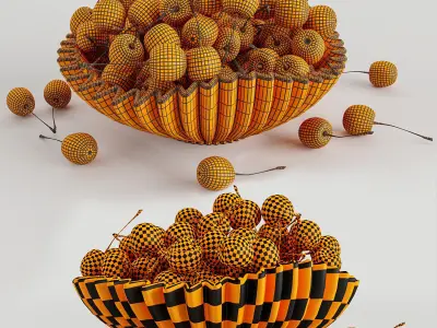 Cherry bowl 3D model