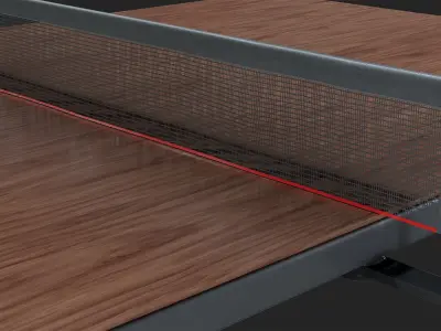 Tennis Table Low-poly 3D model