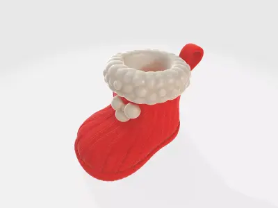 Christmas Stocking Boot Festive Mini Holiday Decoration 3D print model