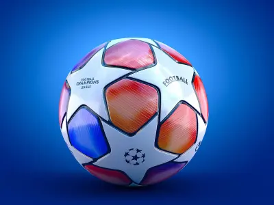 Champions League ball 3D model