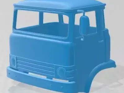 Ebro D 700 1975 Printable Body Cabin Truck 3D print model