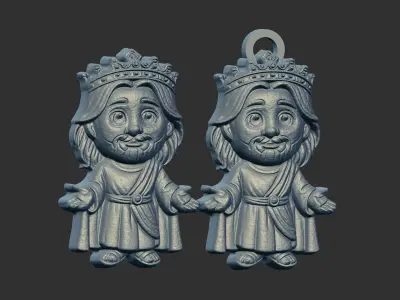 cute little jesus pentant decor 3D print model