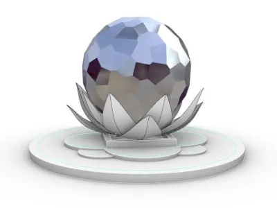 Abstract Sculpture 3D model 8