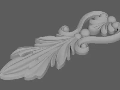 dekor gold ornament 3D model