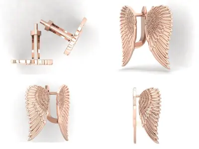 Earrings rk26 3D print model