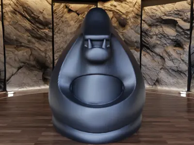 Gorilla Creature Decorative Fan Art Toy 3D print model