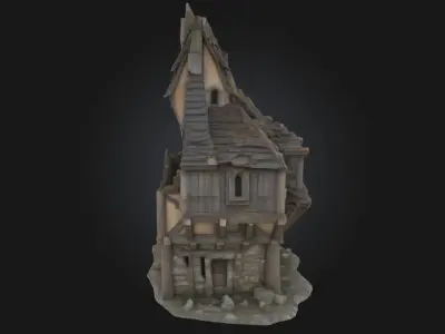 Whimsical Cottage  A Storybook Sanctuary 3D model