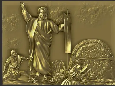 Resurrection of Jesus 3D model