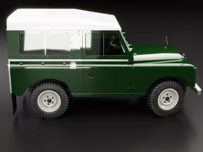 Land Rover Series II Low-poly 3D model