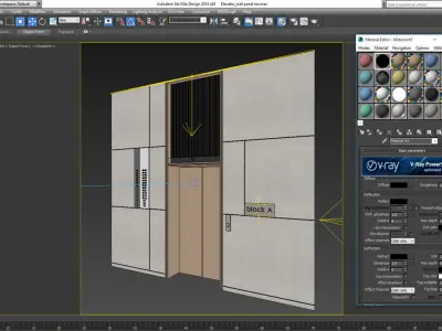 Wall panel elevator 3D model