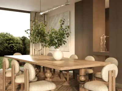 High-Quality 3D VILLA IN SPAIN MADRID 3D model
