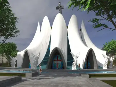 church iglesia jesus asp 3D model