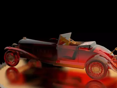 Antique car 3D model order