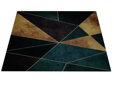 Modern Persian Carpet 3D Model Low-poly 3D model