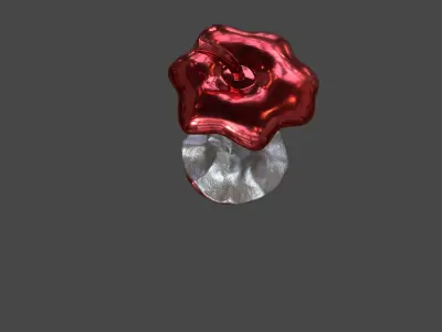 Sweet Apple Modern Sculpture 3D model