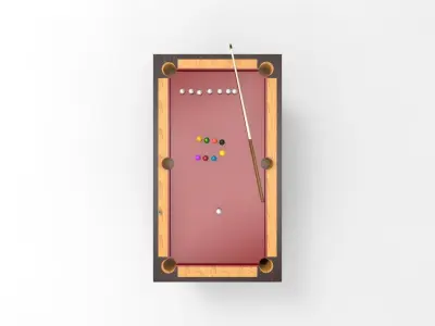 Billiard table 3D model
