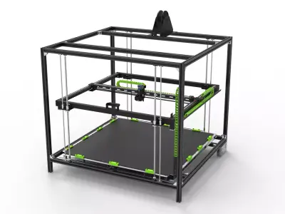 3D Printer 1000x1000x1000mm 3D model