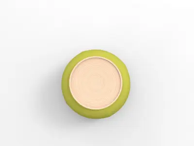 Conga Pouf Low-poly 3D model