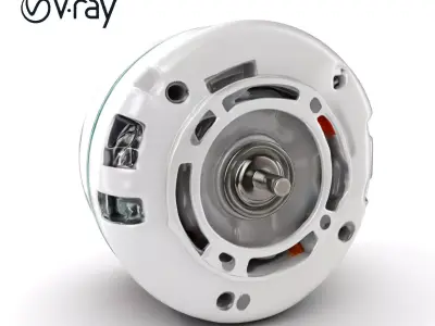 HighDetail Brushless Motor Model Pack Low-poly 3D model