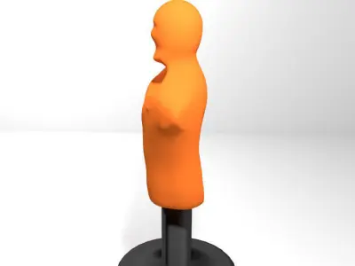 Martial-Art Training Equipment - Punching Dummy 3D model