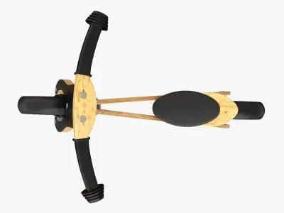 Balance bike for kids wooden  3D model