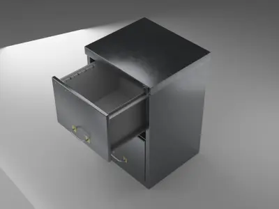 Iron Filling Cabinet 3D model
